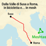 test copertura meshtastic in bicicletta dal piemonte al lazio